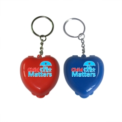 Cpr mack with keychains Custom LOGO Red and Blue