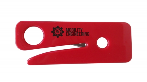 Custom LOGO Seat Belt Cutters Stainless Steel Razor Blade Seatbelt Cutter RED