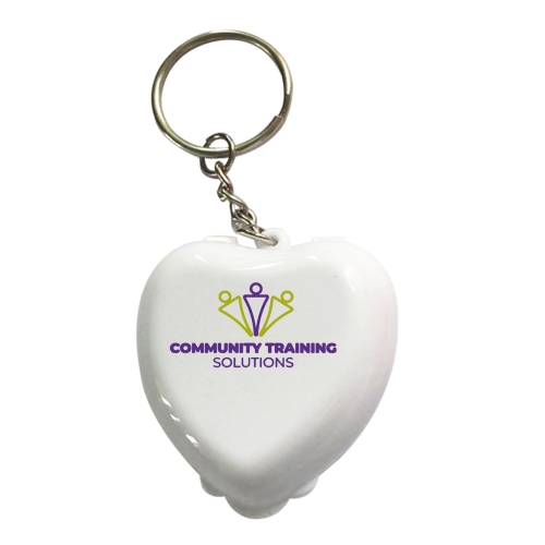 Heart Keychains Cpr Mask For your LOGO