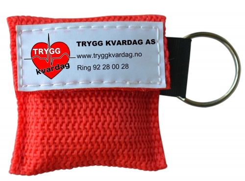 CPR Keychains Cpr Mask For Customized LOGO“TRYGG KVARDAG AS”