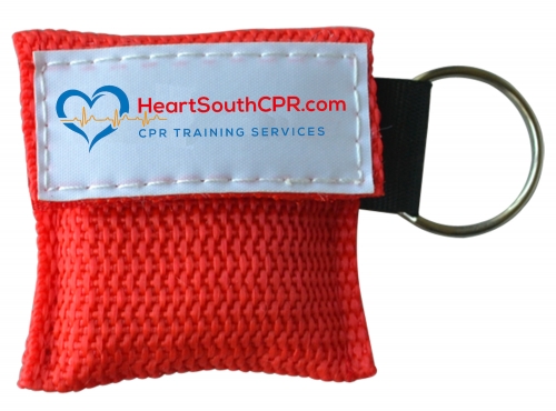 CPR Keychains Cpr Mask For Customized LOGO“Heart South CPR .COM”