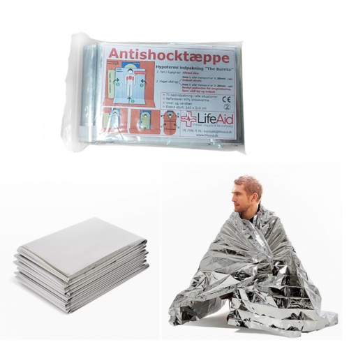2000pcs 160x210CM First Aid BLANKET LARGE EMERGENCY BLANKETS Polyester Plastic film