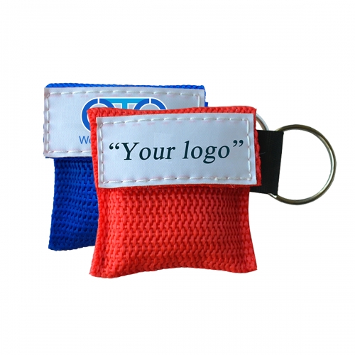 5000pcs CPR Keychains Cpr Mask For Customized LOGO in Blue