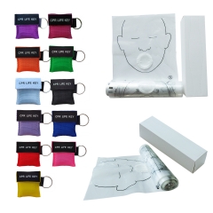400 CPR Resuscitator Mask Keychain Key Ring color mixing & 10 Rolls/lot 36Pcs/Roll CPR Resuscitator Mask