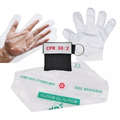 Wholesale 100pcs Elysaid First Aid CPR Mask CPR Face Shield CPR 30:2 Training with PE Glove