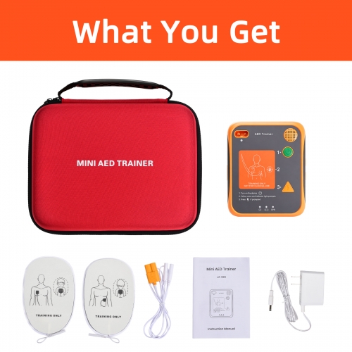 1000pcs/lot CPR Training Mask Adaptor & Training Valve 4 pcs/lot Mini AED Trainer