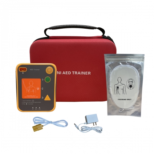 Mini AED trainers (new style) ,4 Universal AED trainings (in the pics),10 new Mini AED cases.