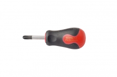 Professional Cr-V Stubby Screwdriver 35mm Length Magnetic Tip Individual: Ph2,3,Pz2,3, F6