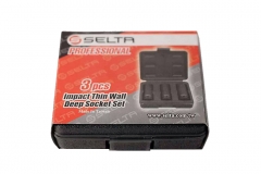 Selta Taiwan 1/2" Dr Cr-Mo Deep Impact Thin Wall Wheel Nut Socket 3pc Set:17-19-21mm