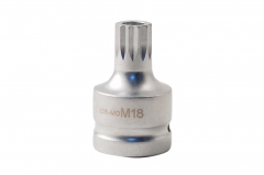 3/4" Dr. Cr-Mo Spline Tamperproof Socket Bits Individual: M16/M18