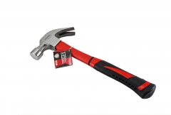 Professional Claw Hammer Bent Curved Jaw Hammer Resist-Shock Fiberglass TPR Handle