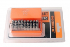 Cr-V Steel Professional 27pc A-Z Alphabet Letter Punch Stamp