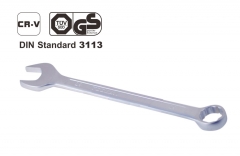 German DIN Standard Cr-V Hi-Torq Thin Wall Combination Ring Open End Spanner Wrench