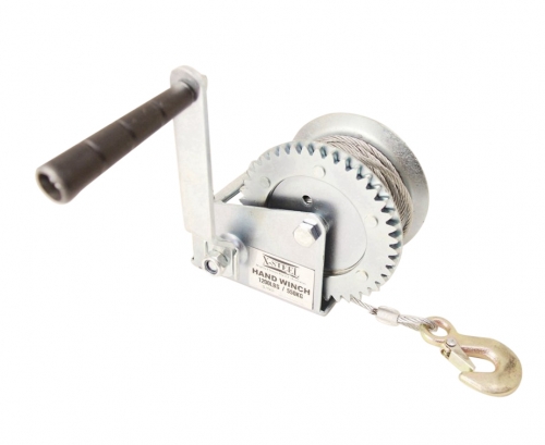 550kg Hand Winch Boat Winch with 5mm Dia 10mtr Heavy Duty Cable For Boat Trailer 4WD