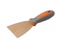 Spark Proof Non Sparking Be-Cu Copper Putty Knife Scraper Soft Grip Handle