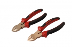 Non-Sparking Sparkproof 8"/200mm Diagonal Side Cutting Cut Pliers Be-Cu Copper/ Al-Br Brass