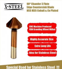 HSS M35 Cobalt End Milling Cutter Edge Countersink Drill Bits for Stainless Steel