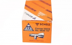 Schell German Made Regulating Corner Valve Angle Valves 1/2"x1/2" D15 G Handle