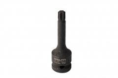 Selta Cr-Mo 1/2" Dr. 78mm Deep Impact Torx Star Socket Bits Option:T30-T80 Made in Taiwan