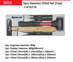 Selta Taiwan Mechanic's  & Dead Blow Hammer & Cr-Mo Chisel 5pc Set