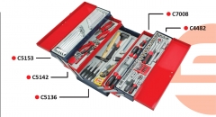 Selta Taiwan 5 Layer Tool Chest 101pc Tool: Socket & Accessory Spanner Screwdriver Hammer