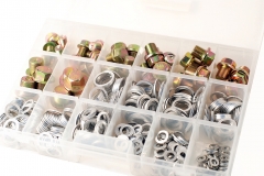 534pc Metric Assortment Aluminium Gaskets Washer & A3 Steel Screws Oil Sump Plug