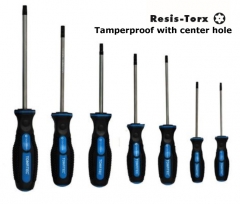 7pc Cr-V Torx with/without Center Hole Screwdriver Ergo Soft Grip Handle