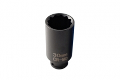 1/2" Dr 12PT 85mm Full High Bi-Hex Double Hex Deep Impact Socket for Shaft Hub Nut