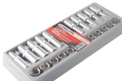 Selta Taiwan Deep & Regualr 20pc 1/2" Dr 6PT Socket Set:20-21-22-23-24-26-27-28-30-32mm