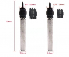 2x8mm+ 2x9.5mm 4pc Double Sided Rotary Spot Weld Cutter Remover