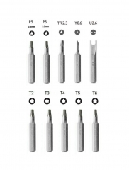 Precision Screwdriver Bits Option: Pentalobe 0.8,1.2mm/Torx T2-6,Y0.6,U2.6,TR2.3