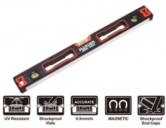 40"/1m Magnetic Spirit Level for Helping Set Up Align Adjust Ferrous Structural