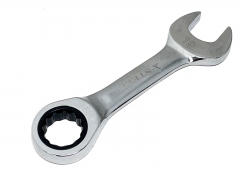 Expert Cr-V Stubby 72T Ratchet Combination Ring & Open Spanner 8-19mm Individual