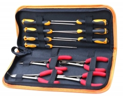 11pc Precision Screwdriver & Long Reach Mini Pliers Set Electronic Basic Tools