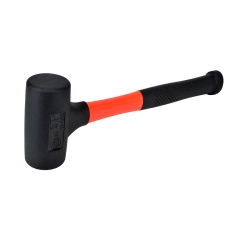 Force Industrial Non Marking Rubber Mallet Hammer with Fiberglass Handle