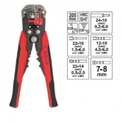 Force 6805 8" 3-in-1 Automatic Heavy Duty Wire Stripper Crimping Pliers
