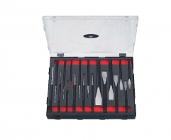 Force Chisel and Punch Master Set: Flat Cold Cape Chisel, Pin, Taper, Center Punch