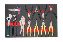 Force 5117 / 51217 Pliers & Wrench Combo Assortment Set: Locking, Snap Ring, Shifter, Water Pump Pliers