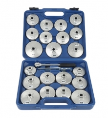 23pc Aluminium Oil Filter Removal Cap Cup Type Wrench Set