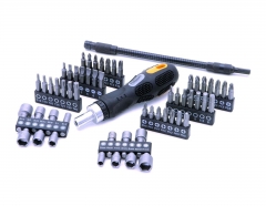 58pc Ratchet Screwdriver Set with Ratchet Handle Flexible Extension