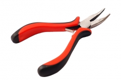 Precision Mini Bent Long Nose Pliers for Confined Hard Reach Place Jewelry Tool
