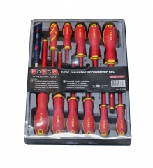 Force 2125N / 2126N Insulated VDE Electrician Screwdriver 12pc Set with Tester
