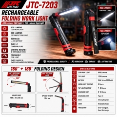 JTC-7203 Rechargeable Folding Working Light Magnet Base