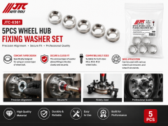 JTC-6361 5pc Wheel Hub Fixing Washer Set Wheel Hub Alignment Tool For M12 M14 M15