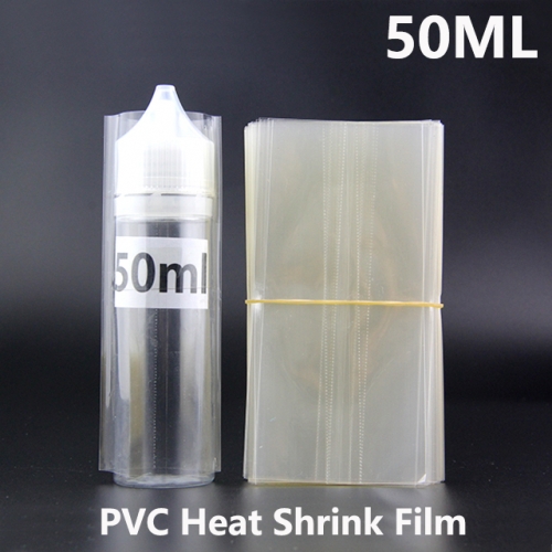 Transparent PVC Heat Shrink Film For 50ML Chubby Gorilla E-juice Bottles