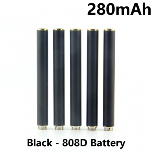 Black Color 280mAh 808D Auto Battery With Bottom Diamond