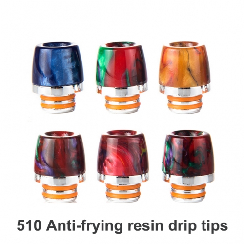 510 Anti-frying Resin Mouthpieces / Drip Tips For E-cigarette