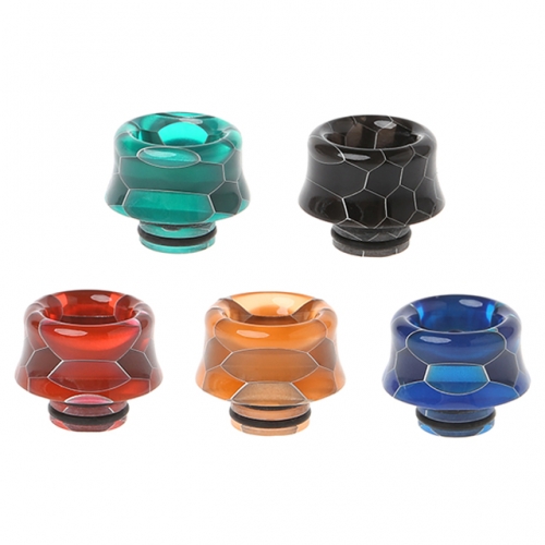 510 Thread Snake Skin Resin Mouthpieces Colorful Resin Drip Tips