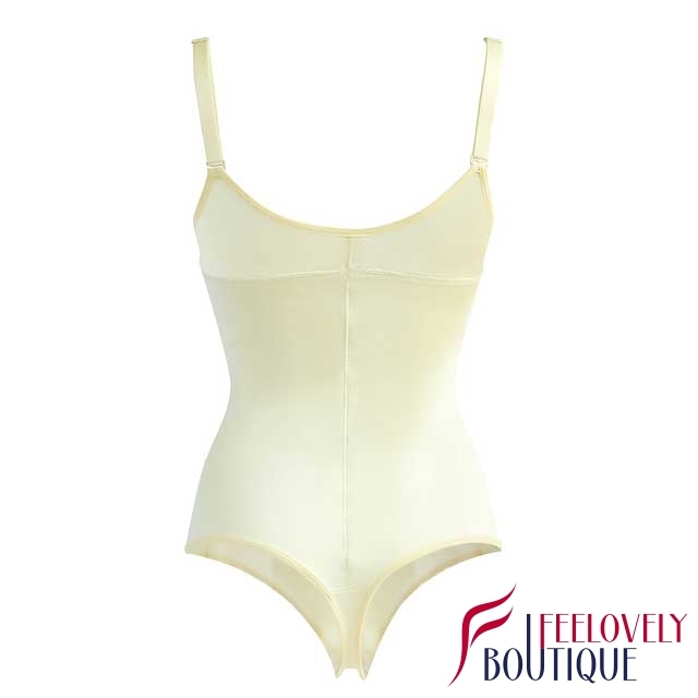 Underbust Compression Latex Bodysuit Thong Body Shaper