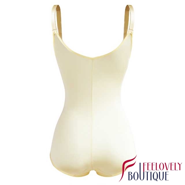 Underbust Latex Body Thong Shaper With Zipper